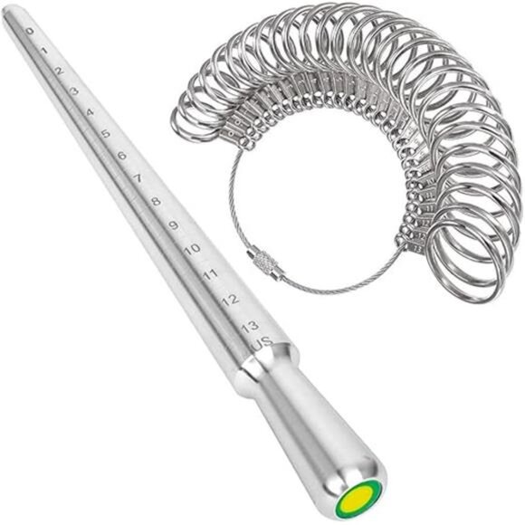 Ring Sizer Measuring Tool Metal Ring Mandrel Ring Measurer and Ring Sizer Women - Picture 7 of 7